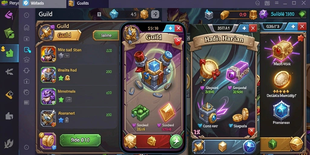 Screenshot memperlihatkan grafis menawan dan latar belakang permainan.