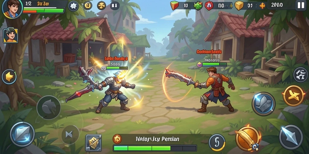 Pemandangan menakjubkan dari salah satu level dalam RAJACORC.